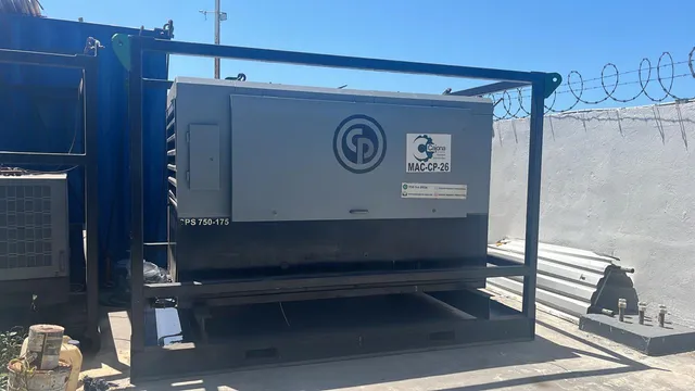 Compresor de aire portátil montado en bastidor de transporte