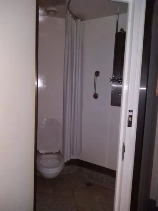 Área de ducha con inodoro