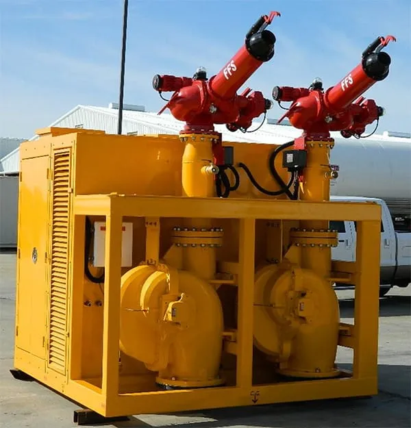 Sistema contra incendio FiFi con monitores