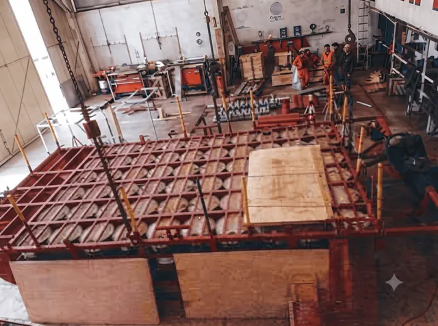 Fabricación de cimbra metálica en taller