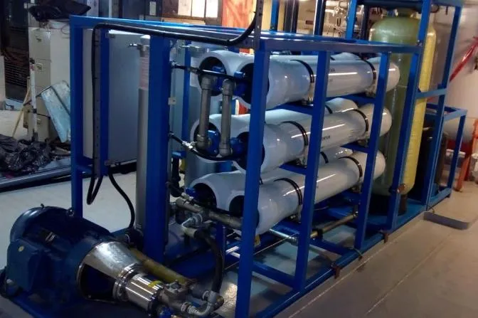 Planta potabilizadora con membranas de ósmosis inversa